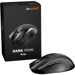 Be quiet! myš DARK PERK Ergo / bezdrátová / ultralehká / PixArt PAW3950 / výdrž 110 hodin /ergonomická / IO center/černá