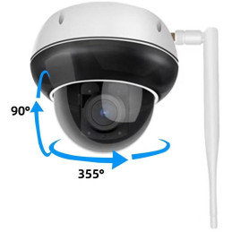 IMMAX NEO LITE SMART Security venkovní kamera DOME, 355° 90° P/T, dual Wi-Fi, PoE, 5x optický zoom, TUYA