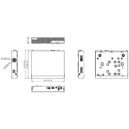 HiLook Powered by HIKVISION/ NVR-104MH-C(E)(STD)/ 4 kamery/ 8Mpix/ HDMI/ VGA/ 1x RJ45/ kov