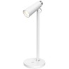 IMMAX LED stolní lampička TIT/ Qi nabíjení/ 12W/ DC12V/1A/ 100-240 VAC/ 150lm/ bílá se stříbrnými prvky