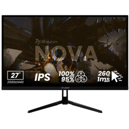 AROZZI NOVA herní monitor 27" 27T2K260 Black/ LED/ 2560x1440/ 260Hz/ IPS/ 1000:1/ 1ms/ 2xHDMI/ 2xDP/ černý