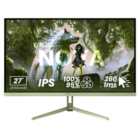 AROZZI NOVA herní monitor 27" 27T2K260 Forest Green/ LED/ 2560x1440/ 260Hz/ IPS/ 1000:1/ 1ms/ 2xHDMI/ 2xDP/ zelený