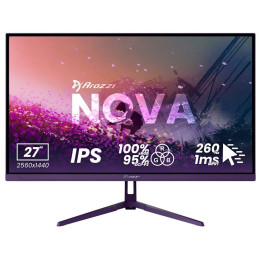 AROZZI NOVA herní monitor 27" 27T2K260 Purple/ LED/ 2560x1440/ 260Hz/ IPS/ 1000:1/ 1ms/ 2xHDMI/ 2xDP/ fialový