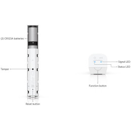 Ubiquiti UniFi Glass Break Sensor - Senzor rozbití skla, SuperLink, napájení baterie CR123A