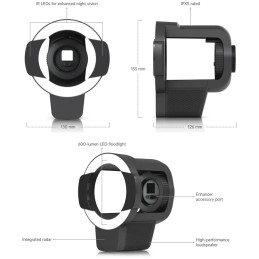 Ubiquiti UniFi Pro Bullet Enhancer B - IR přísvit, dosah až 60m, světlomet, 600 lm, reproduktor, radar, černá