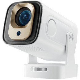 HELMER chytrý přenosný projektor SP 700/ Full HD/ 400 ANSI lm/ HDMI/ USB/ BT/ Wi-Fi/ Auto Focus/ Repro/ Android 13/ bílý