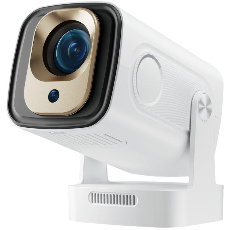HELMER chytrý přenosný projektor SP 700/ Full HD/ 400 ANSI lm/ HDMI/ USB/ BT/ Wi-Fi/ Auto Focus/ Repro/ Android 13/ bílý