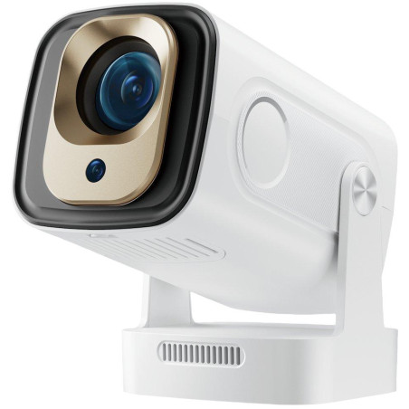 HELMER chytrý přenosný projektor SP 700/ Full HD/ 400 ANSI lm/ HDMI/ USB/ BT/ Wi-Fi/ Auto Focus/ Repro/ Android 13/ bílý