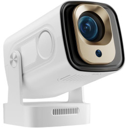 HELMER chytrý přenosný projektor SP 700/ Full HD/ 400 ANSI lm/ HDMI/ USB/ BT/ Wi-Fi/ Auto Focus/ Repro/ Android 13/ bílý