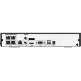 HiLook Powered by HIKVISION/ NVR-104MH-C/4P(E)/ 4 kamery/ 4x PoE/ 8Mpix/ HDMI/ VGA/ 1x RJ45/ kov