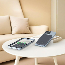 Swissten Power Bank Fusion 5000 mAh S Nabíjením Apple Watch (Kompatibilní S Magsafe) Stříbrná