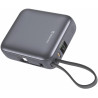 Swissten Power Bank Space 10000 mAh, 35W S Integrovaným Kabelem USB-C Stříbrná