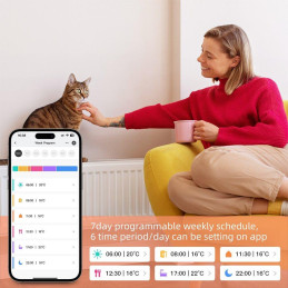 IMMAX NEO SMART termostatická hlavice, Zigbee 3.0, TUYA