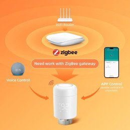 IMMAX NEO SMART termostatická hlavice, Zigbee 3.0, TUYA