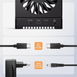 AXAGON dockovací stanice 2x M.2 NVMe/SATA SSD / ADSA-M2C22 / USB-C / USB 3.2 Gen2 / kabel 30cm USB-C na USB-C