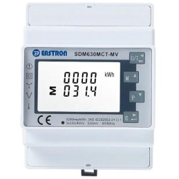 Eastron SDM630MCT-MV (NON-MID), 0,333mV vstup Modbus, RS485, třífázový, pulsní výstupy