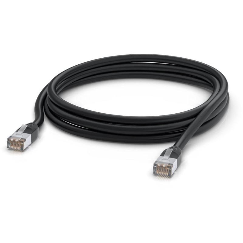 Ubiquiti UniFi patch cable outdoor - venkovní STP, Cat5e, černý, délka 3m