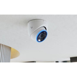 Ubiquiti UniFi AI Turret W - kamera, 8Mpx, IR LED, AI detekce, IP66, IK08, MicroSD slot, obousměrné audio, PoE+, bílá