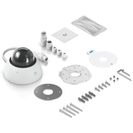 Ubiquiti UniFi AI Dome W - kamera, 8Mpx, IR LED, AI detekce, IP66, IK10 (antivandal), MicroSD slot, PoE, bílá