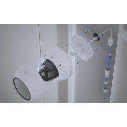 Ubiquiti UniFi AI Dome W - kamera, 8Mpx, IR LED, AI detekce, IP66, IK10 (antivandal), MicroSD slot, PoE, bílá
