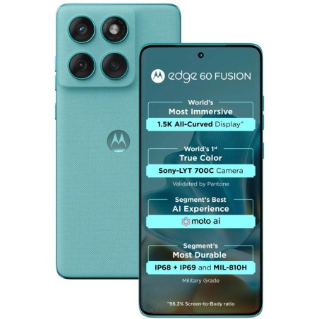 Motorola EDGE 60 Fusion - PANTONE Amazonite   6,67"/ single SIM + eSIM/ 12GB/ 256GB/ 5G/ Android 15