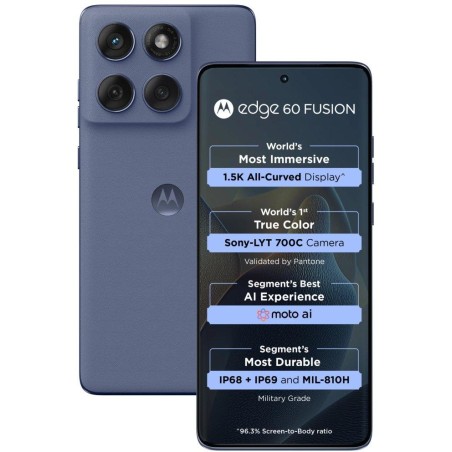 Motorola EDGE 60 Fusion - PANTONE Slipstream   6,67"/ single SIM + eSIM/ 12GB/ 256GB/ 5G/ Android 15