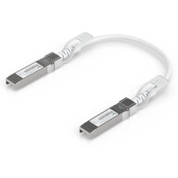 Ubiquiti DAC patch 25G - DAC kabel, SFP28, SFP+, SFP, rychlost 25/10/1 Gbit, bílý, délka 0,3m