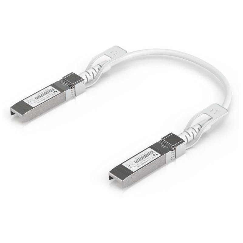 Ubiquiti DAC patch 25G - DAC kabel, SFP28, SFP+, SFP, rychlost 25/10/1 Gbit, bílý, délka 0,3m