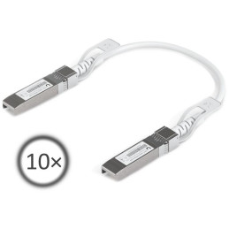 Ubiquiti DAC patch 25G - DAC kabel, SFP28, SFP+, SFP, rychlost 25/10/1 Gbit, bílý, délka 0,15m, sada 10ks