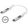 Ubiquiti DAC patch 25G - DAC kabel, SFP28, SFP+, SFP, rychlost 25/10/1 Gbit, bílý, délka 0,15m, sada 10ks