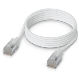 Ubiquiti UniFi Premium Patch Cable 1m - Patch kabel, Cat6a, Etherlighting, bílý, délka 1m