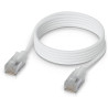 Ubiquiti UniFi Premium Patch Cable 1m - Patch kabel, Cat6a, Etherlighting, bílý, délka 1m