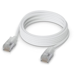 Ubiquiti UniFi Premium Patch Cable 2m - Patch kabel, Cat6a, Etherlighting, bílý, délka 2m