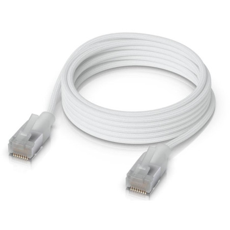 Ubiquiti UniFi Premium Patch Cable 2m - Patch kabel, Cat6a, Etherlighting, bílý, délka 2m