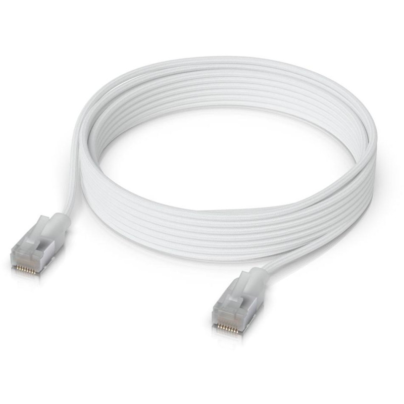 Ubiquiti UniFi Premium Patch Cable 3m - Patch kabel, Cat6a, Etherlighting, bílý, délka 3m