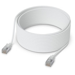 Ubiquiti UniFi Premium Patch Cable 8m - Patch kabel, Cat6a, Etherlighting, bílý, délka 8m