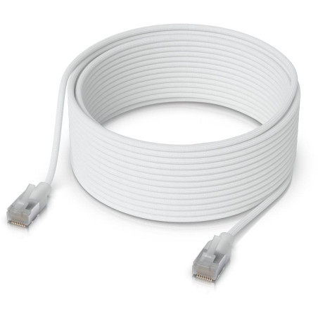 Ubiquiti UniFi Premium Patch Cable 8m - Patch kabel, Cat6a, Etherlighting, bílý, délka 8m