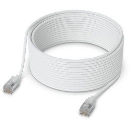 Ubiquiti UniFi Premium Patch Cable 12m - Patch kabel, Cat6a, Etherlighting, bílý, délka 12m