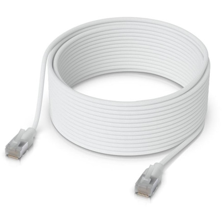 Ubiquiti UniFi Premium Patch Cable 12m - Patch kabel, Cat6a, Etherlighting, bílý, délka 12m