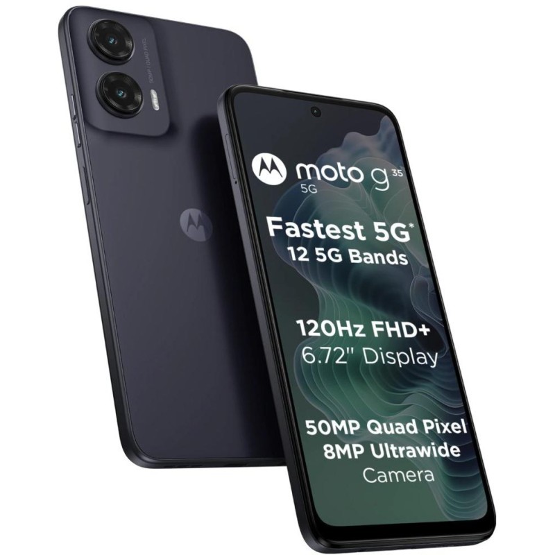 Motorola Moto G35 - Midnight  Black   6,72"/ single SIM + eSIM/ 4GB/ 256GB/ 5G/ Android 14