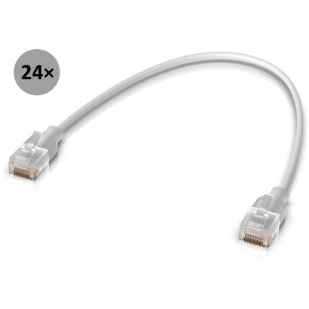 Ubiquiti UniFi Etherlighting Patch Cable 0.15m 24pack - Patch kabel, Cat6, Etherlighting, délka 0,15m, sada 24ks