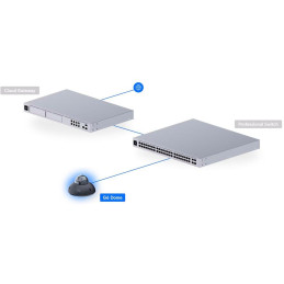 Ubiquiti UniFi G6 Dome W - kamera, 8Mpx rozlišení, IR LED, AI detekce, IP66, IK10 (antivandal), PoE, bílá