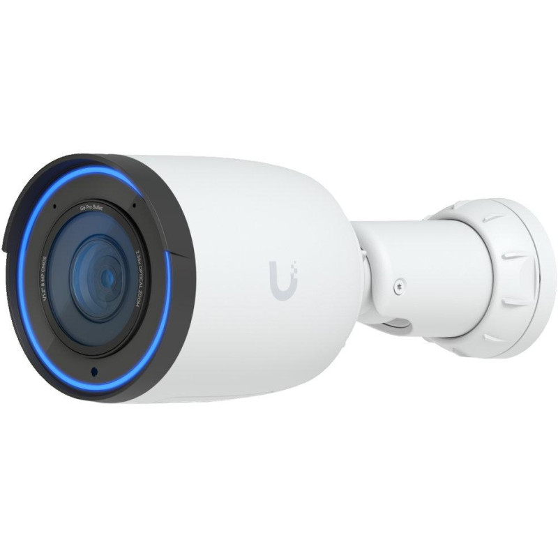 Ubiquiti UniFi G6 Bullet Pro W - kamera, 8Mpx rozlišení, IR LED, AI detekce, IP66, IK04, 2.36x zoom, PoE+, bílá