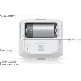 Ubiquiti UniFi Environmental Sensor - Senzor detekce vody/teploty/vlhkosti/světla, SuperLink, napájení baterie CR123A