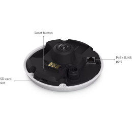 Ubiquiti UniFi G6 Pro 360 W - kamera, 12Mpx rozlišení, 360°, IR LED, Smart detekce, IP66, IK10, obous. audio, PoE+, bílá