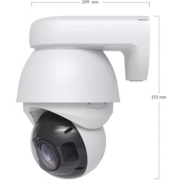 Ubiquiti UniFi AI PTZ Precision W - kamera, 8Mpx rozlišení, IR LED, AI detekce, IP66, 31x zoom, PTZ, LiDAR, PoE++, bílá