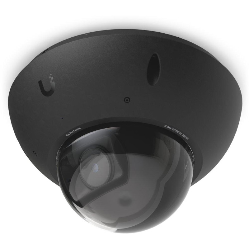 Ubiquiti UniFi G6 Pro Dome B - kamera, 8Mpx rozlišení, IR LED, AI detekce, IP66, IK10, 2.36x zoom, PoE+, černá