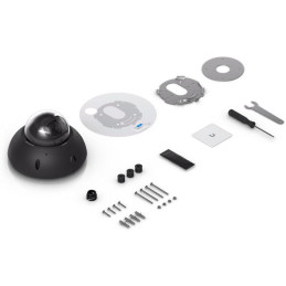 Ubiquiti UniFi G6 Pro Dome B - kamera, 8Mpx rozlišení, IR LED, AI detekce, IP66, IK10, 2.36x zoom, PoE+, černá