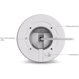 Ubiquiti UniFi G6 Pro Turret W - kamera, 8Mpx rozlišení, IR LED, AI detekce, IP66, IK04, 2.36x zoom, PoE+, bílá