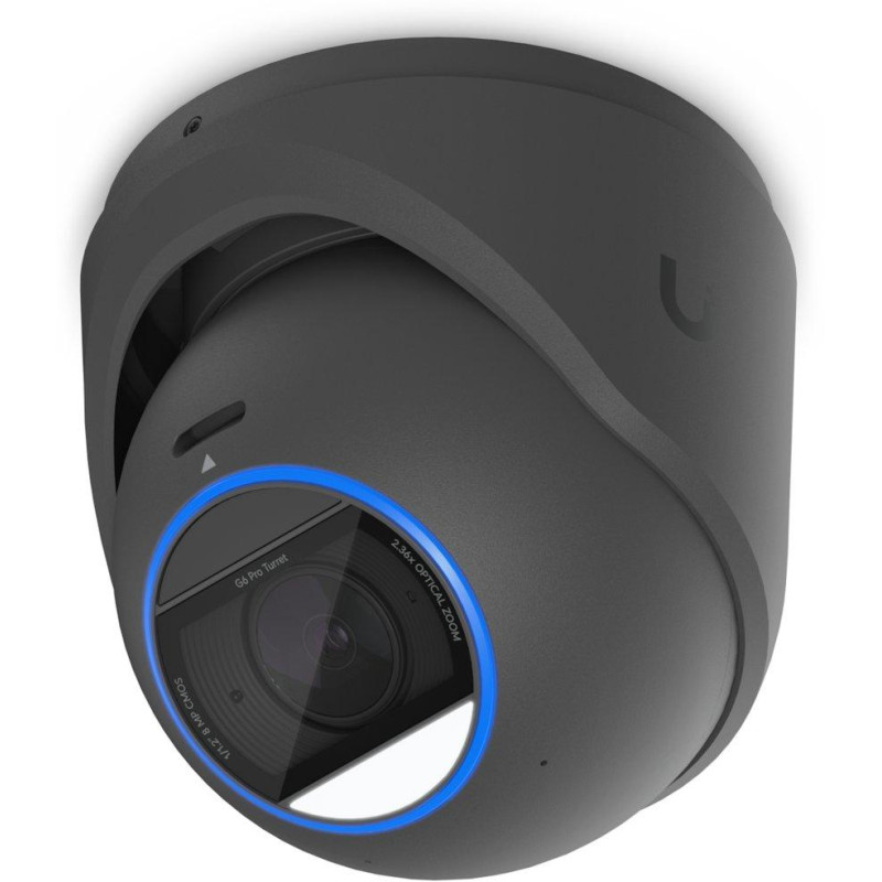 Ubiquiti UniFi G6 Pro Turret B - kamera, 8Mpx rozlišení, IR LED, AI detekce, IP66, IK04, 2.36x zoom, PoE+, černá